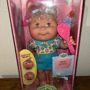 Vintage 1999 Cabbage Patch Kids Baby’s First Haircut Doll with Pink Accessories
